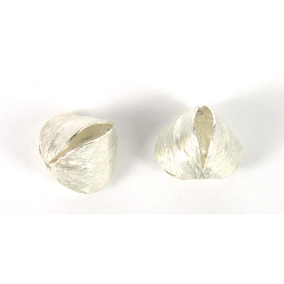 Sterling Silver 17x17mm 3 sided fat Teardrop Bead