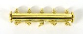 Vermeil 5 strand Slide Clasp-findings-Beadthemup