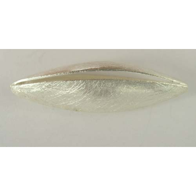 Sterling Silver 50mm 3 sided olive brshed Bead