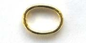 Vermeil Jump Ring 5X8mm Closed 10 pack-findings-Beadthemup