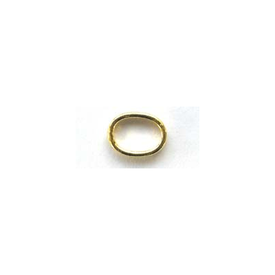 Vermeil Jump Ring 5X8mm Closed 10 pack