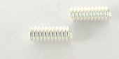 Sterling Silver bead tube coil 2x4mm 10 pack-findings-Beadthemup