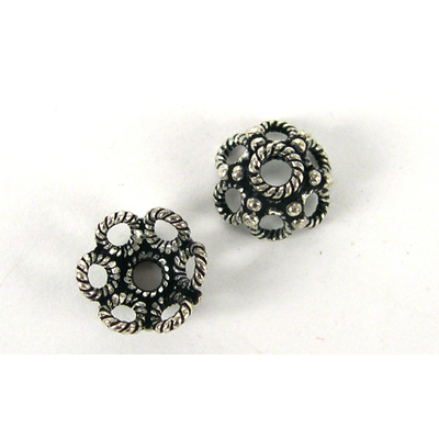 Sterling Silver 6 ring twist wire Cap 2 pack