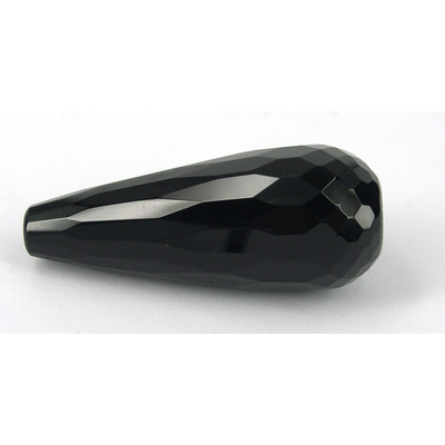 Onyx Teardrop Faceted 20x50mm bead