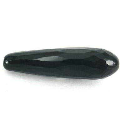 Onyx Teardrop Faceted 8x30mm beads per strand 13Beads