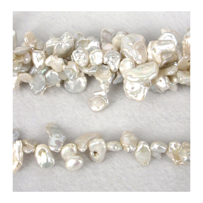 Fresh Water Pearl Keshi t/drill 9-10mm beads per strand 65 pair