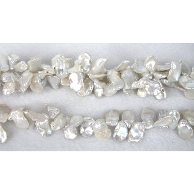 Fresh Water Pearl Keshi t/drill 12-13mm beads per strand 55 p