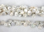 Fresh Water Pearl Keshi t/drill 15-17mm approx. beads per str 44-beads incl pearls-Beadthemup