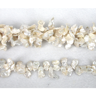 Fresh Water Pearl Keshi t/drill 11-12mm beads per strand 57 p