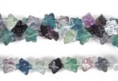 Flourite 10mm star s/drill cube beads per strand 29 b-beads incl pearls-Beadthemup