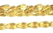 Lemon Quartz 12x20mm Faceted Teardrop Pair-beads incl pearls-Beadthemup