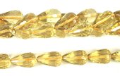 Lemon Quartz 12x20mm Faceted Teardrop Pair-beads incl pearls-Beadthemup