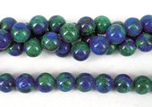Azurite Polished Round 10mm beads per strand 40 Beads-beads incl pearls-Beadthemup
