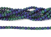 Azurite Polished Round 6mm beads per strand 82Beads-beads incl pearls-Beadthemup