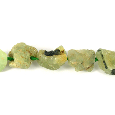 Prehnite Rough Nugget 20mm strand