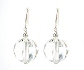 Sterling Silver & Swarovski Earrings 30mm-jewellery-Beadthemup