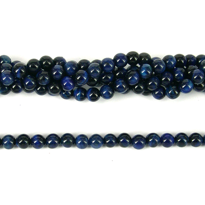 Blue tiger eye Polished Round 6mm beads per strand 63Beads