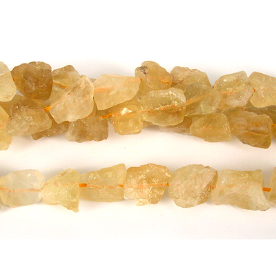 Citrine Rough Nugget 13-18mm beads per strand 27Beads