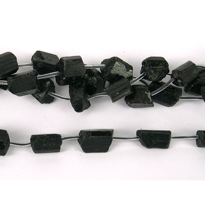 Black Tourmaline Nugget 13-22mm beads per strand 13Bead