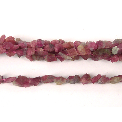 Pink Tourmaline Nugget 6-10mm beads per strand 50Beads