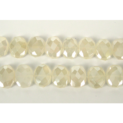 Chalcedony Faceted Flat Coin 12x14mm EACH