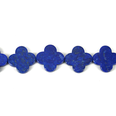 Lapis Natural 25mm Flower Bead EACH