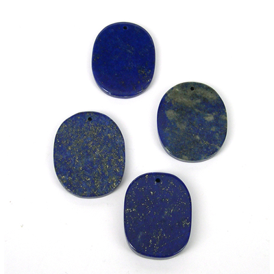 Lapis  Natural 30x40mm Oval Pendant EACH