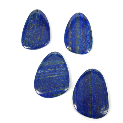 Lapis  Natural App.60mm Free Form Pendant  EACH