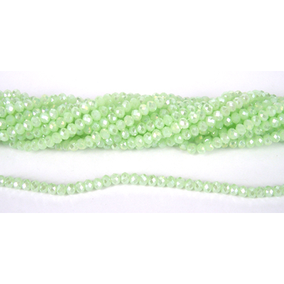 Chinese Crystal 4x3mm 140 beads Mint AB