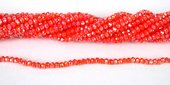 Chinese Crystal 4x3mm 140 beads Coral AB-beads incl pearls-Beadthemup