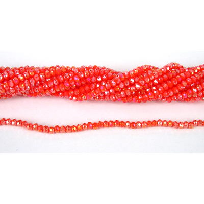 Chinese Crystal 4x3mm 140 beads Coral AB