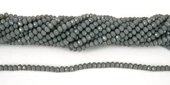 Chinese Crystal 4x3mm 140 beads Grey-chinese crystal-Beadthemup