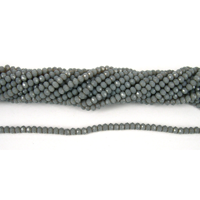 Chinese Crystal 4x3mm 140 beads Grey