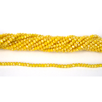 Chinese Crystal 4x3mm 140 beads Yellow A