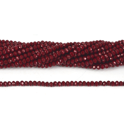 Chinese Crystal 4x3mm 140 beads Burgandy