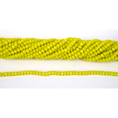 Chinese Crystal 4x3mm 140 beads Yellow