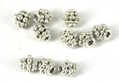 Sterling Silver Plate Copper Bead 6x6mm 10 pack-beads-Beadthemup