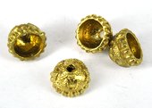 Gold plate  Copper Cap 9x13mm 4 pack-findings-Beadthemup