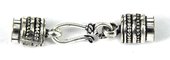 Sterling Silver plt Copper 46mm Hook Clasp w/tube 2p-findings-Beadthemup