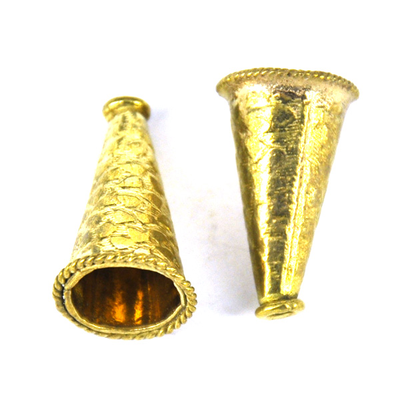 Gold plate  Copper Cone 24x15mm 4 pack