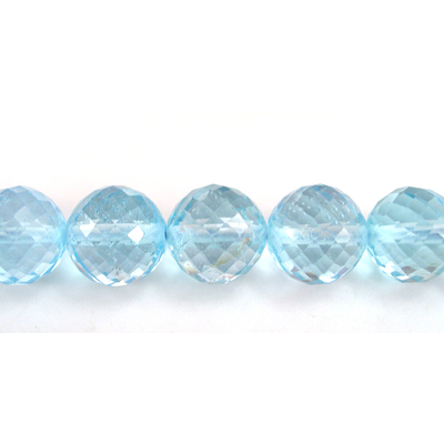 Blue Topaz Round 10mm Faceted Round EACH bead