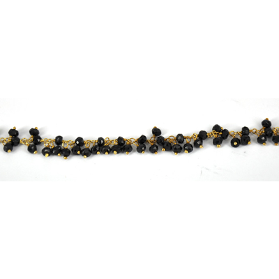 Vermeil Handmade Chain Spinel per 50cm