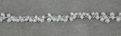 Moonstone multi drop Sterling Silver handmade Chain per Meter-beads incl pearls-Beadthemup