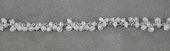 Moonstone multi drop Sterling Silver handmade Chain per 50cm-beads incl pearls-Beadthemup