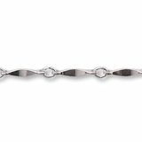 Sterling Silver Chain 8mm link per 50cm-findings-Beadthemup