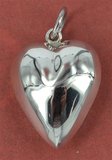 Sterling Silver 16x20mm Heart pendant-findings-Beadthemup