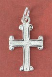 Sterling Silver Cross pendant 10x5mm wo/Rng 2 pack-findings-Beadthemup