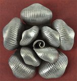 LAST ONE Sterling Silver Pendant Rose rear ring 45mm-findings-Beadthemup