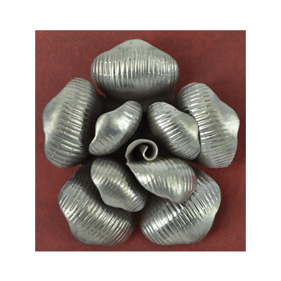 Sterling Silver Pendant Rose rear ring 45mm