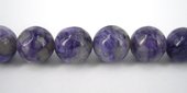 Charoite Round Pol 12mm beads per strand 33Beads-beads incl pearls-Beadthemup